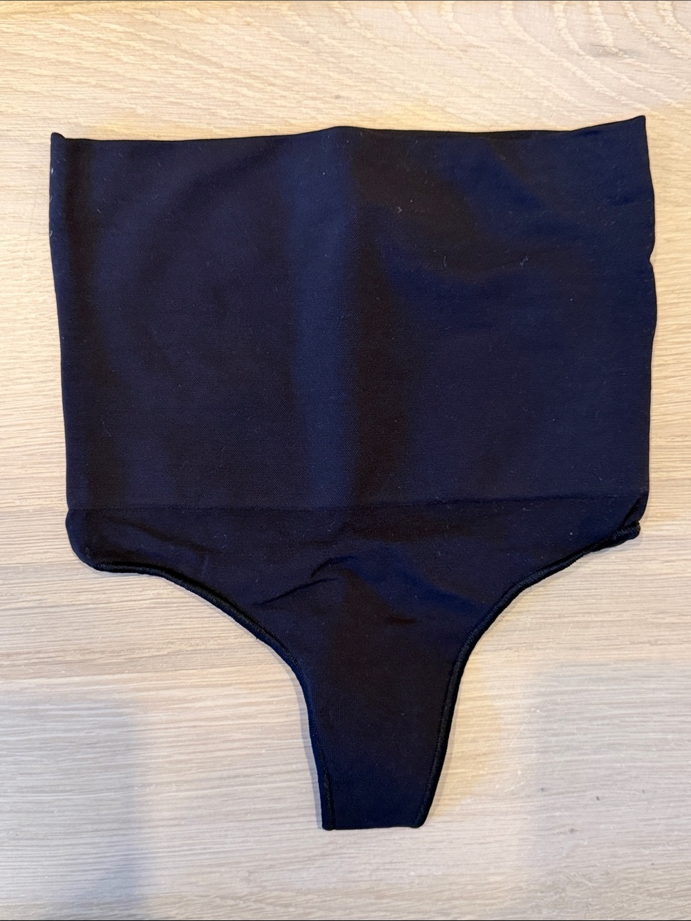 SKIMS Seamless Sculpt High Waist Thong, Onyx - Size XS